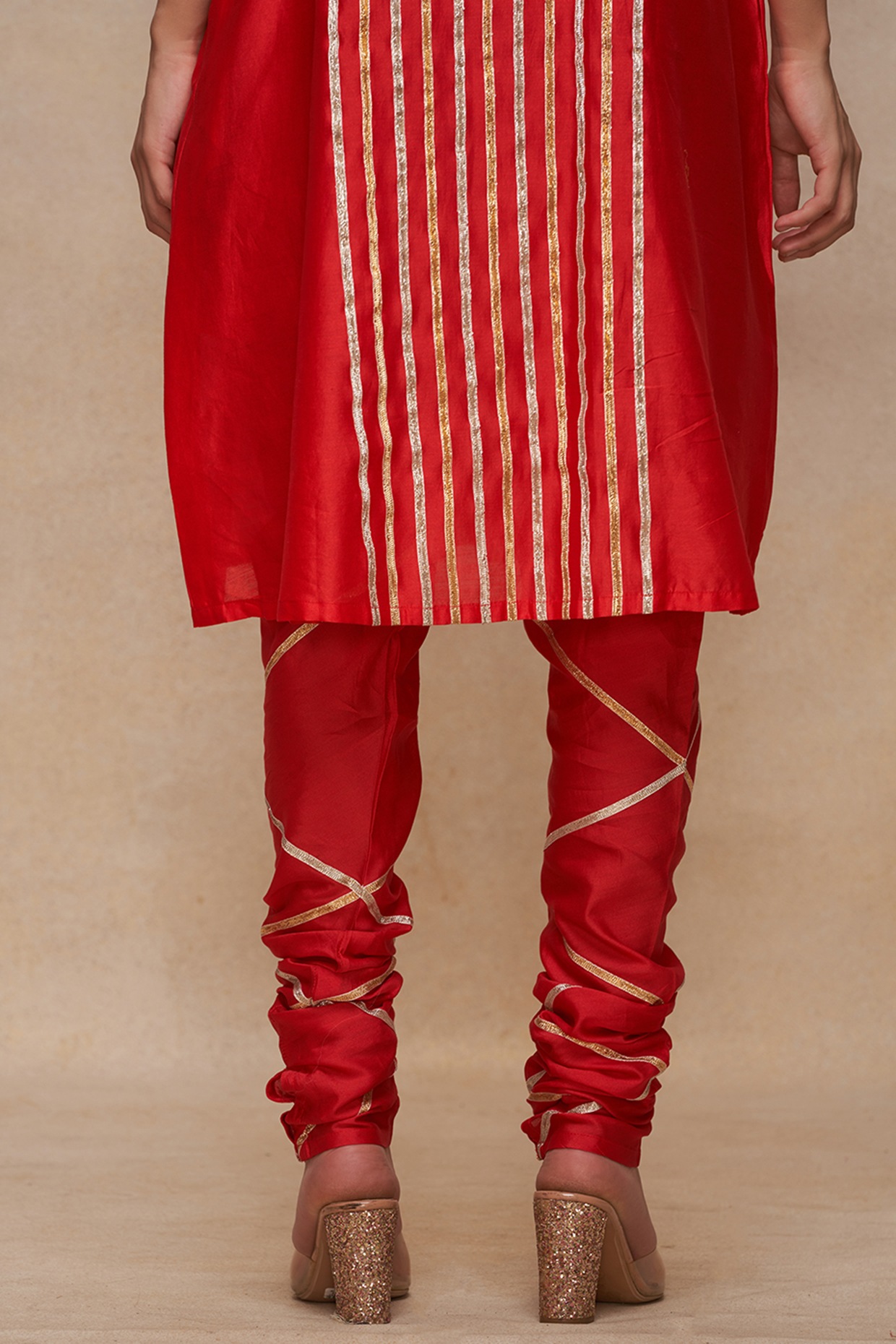 Peach Georgette Print Salwar Pant Churidar Suit SRROY373103 –  ShreeFashionWear